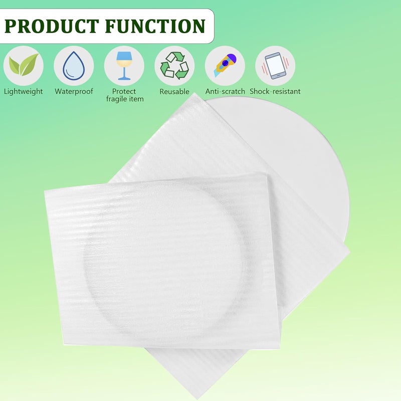 ALISWAT 100 Pack Foam Pouches 8x12 inch, Cushion Foam Wrap Pouches for Safeguarding Mugs,Cups,Glasses,China and Dishes - Bubble Bags Wrap Pouches Packing Supplies for Moving and Storage - Image 5